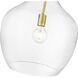 Lamara 1 Light 15 inch Vintage Brass Indoor Pendant Ceiling Light